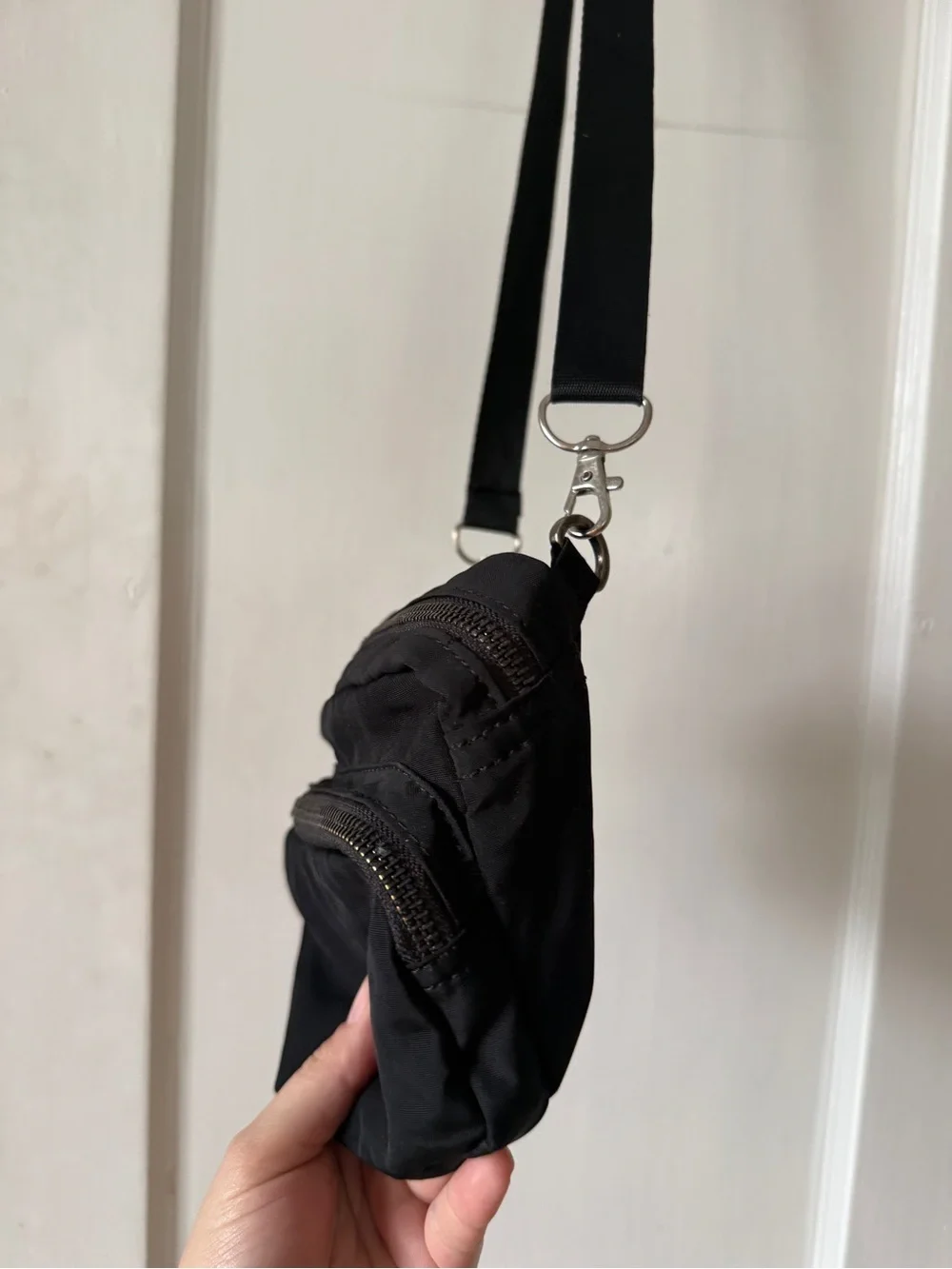 Black Crossbody Shoulder Bag - Women